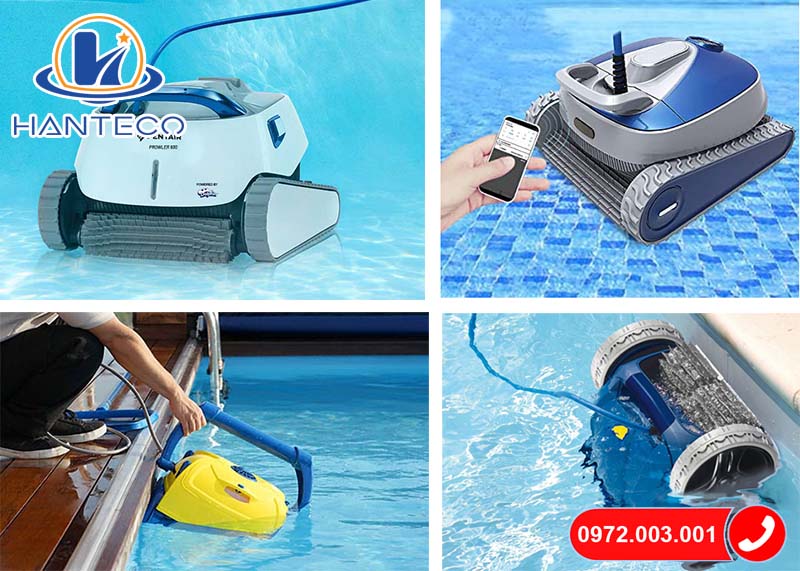 Robot vệ sinh bể bơi giúp vệ sinh hồ bơi một cách dễ dàng, không tốn công sức