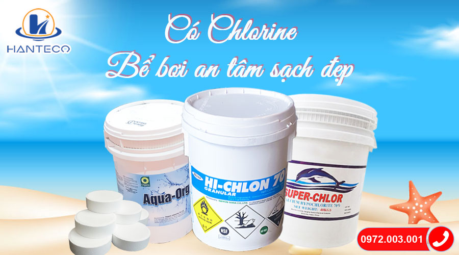 H&oacute;a chất xử l&yacute; nước hồ bơi chất lượng