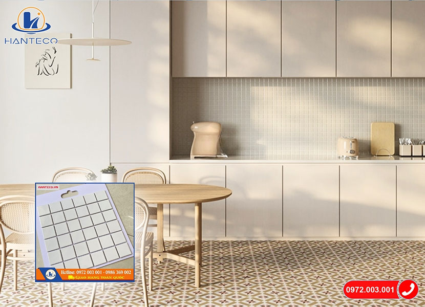 Gạch mosaic gốm ốp nhà bếp