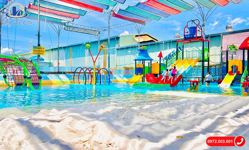 M&ocirc; h&igrave;nh c&ocirc;ng vi&ecirc;n nước khu vui chơi trẻ em