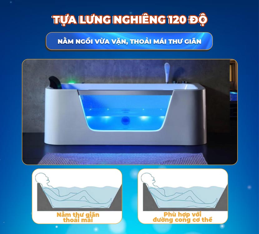 Thiết kế Bồn tắm massage XR8025