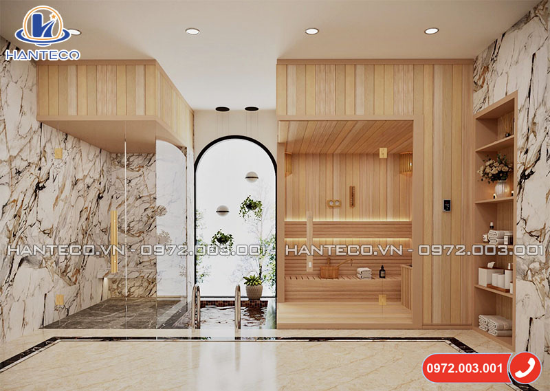 mẫu thiết kế ph&ograve;ng x&ocirc;ng hơi 8