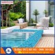 ốp lát gạch mosaic cho bể bơi