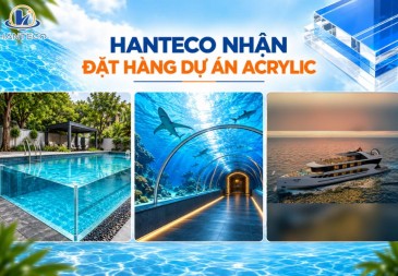 Hanteco nhận đặt hàng dự án Acrylic bể bơi, thuỷ cung, bể cá