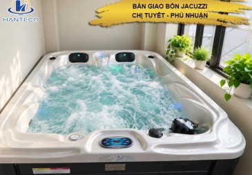 Bàn giao bồn sục Jacuzzi hiện đại cho chị Tuyết - Phú Nhuận